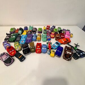 51 pieces Pixar Cars Mixed Kids Toy Car Lot - Multicolor Die-Cast Vehicles